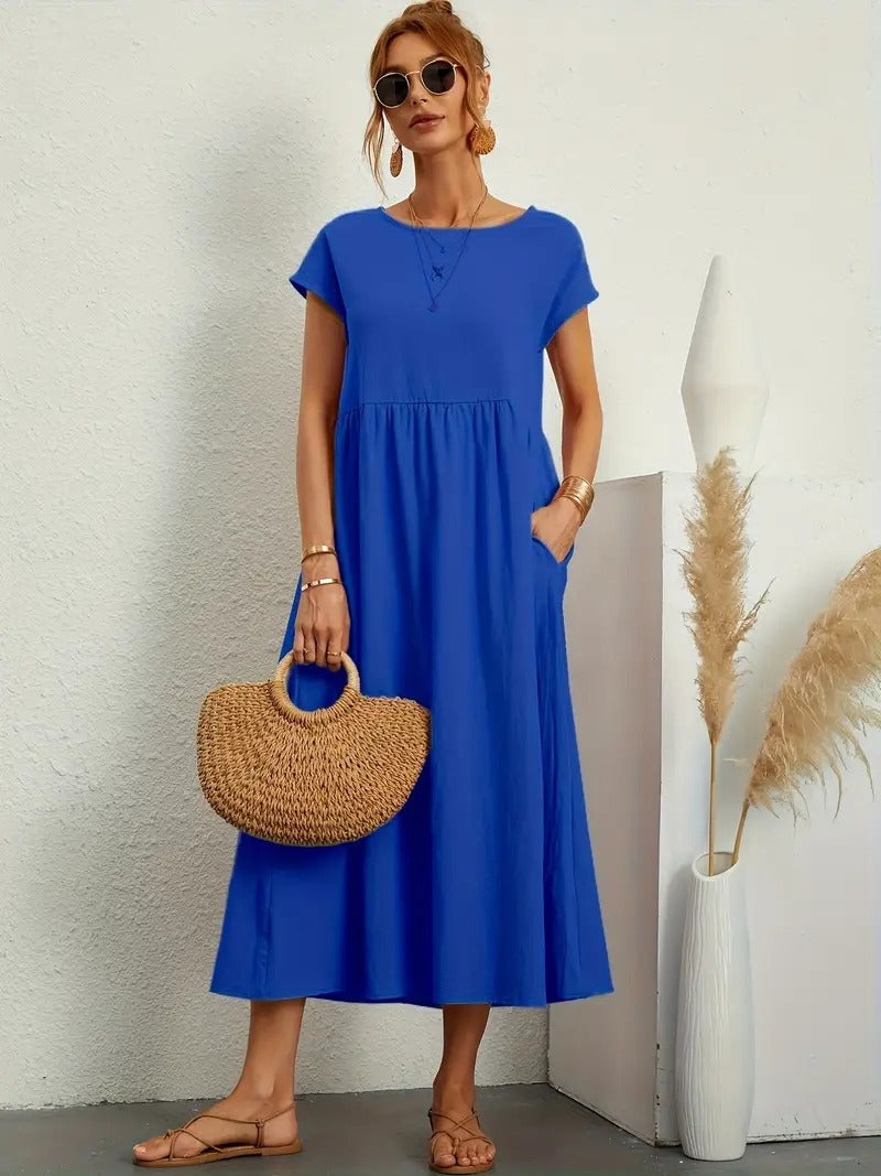 Noémie™ – Damenkleid mit Praktischen Taschen für Eleganten Komfort