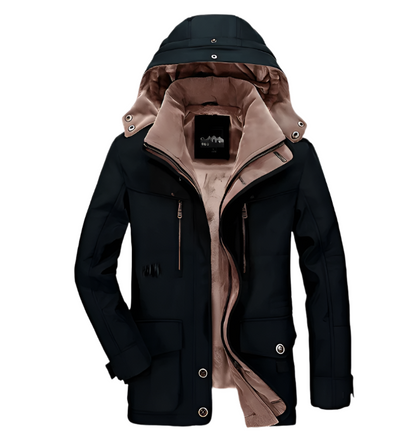 NordShield™ – Herren Winterjacke mit Kapuze & Thermo-Isolierung