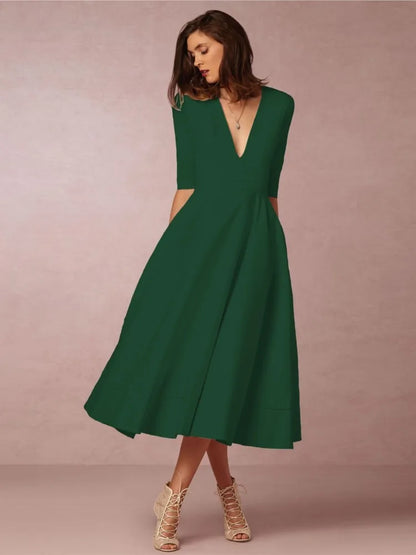 Norma™ – Damen Midikleid Elegante Raffinesse