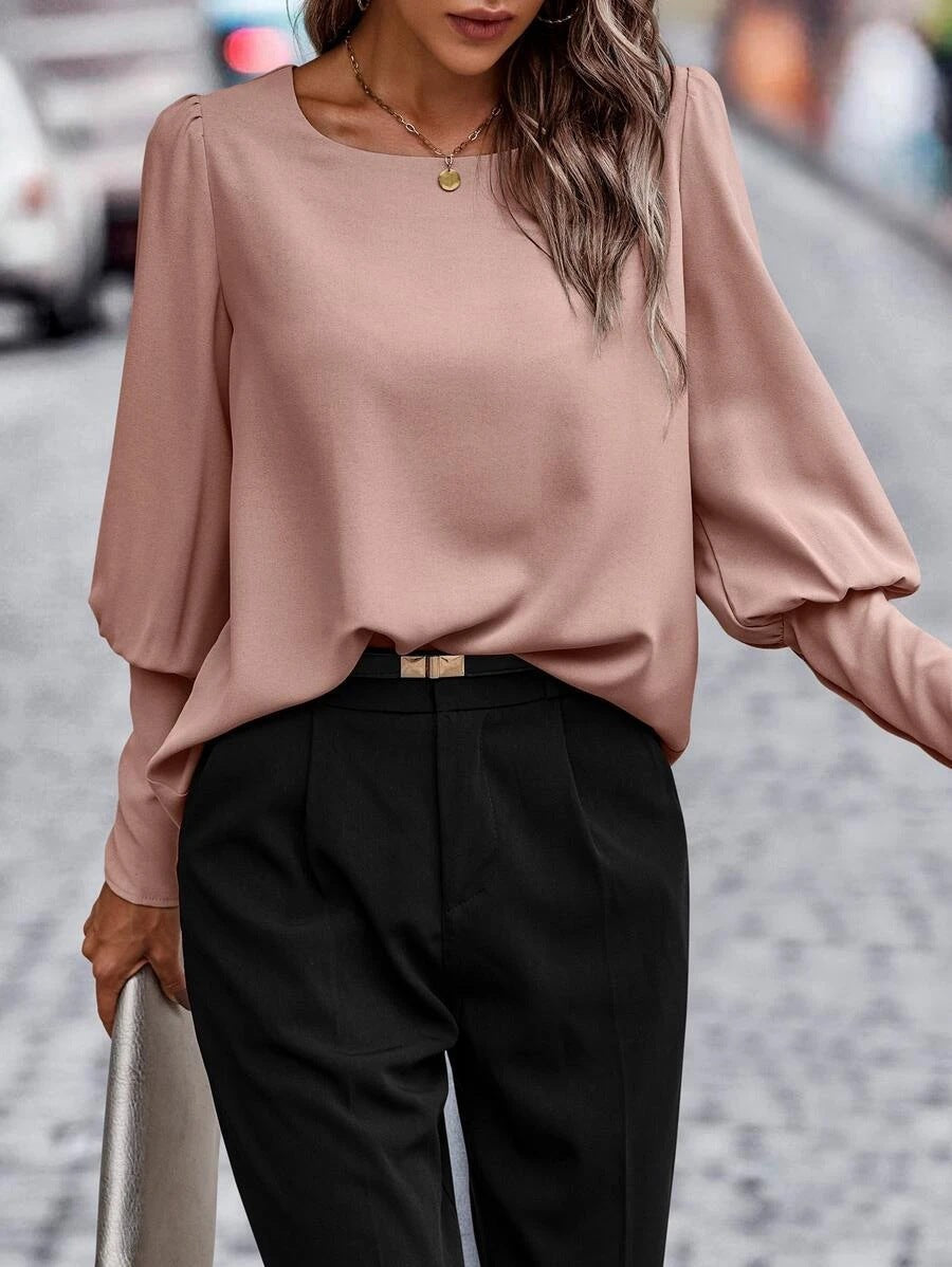 Variant image for AnneElegance™ – Damen Bluse O-Ausschnitt Elegant für Festliche Anlässe-21