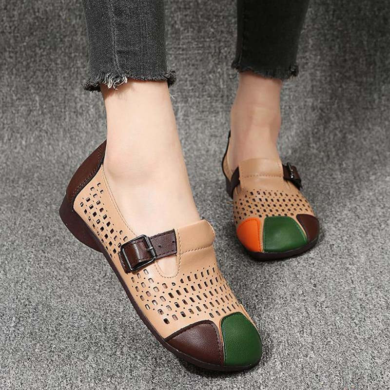 Damen Sandalen mit Schnalle Sommer