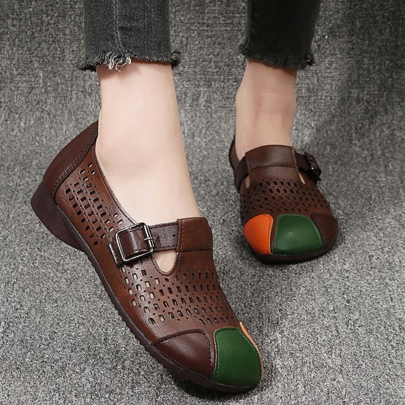 Damen Sandalen mit Schnalle Sommer