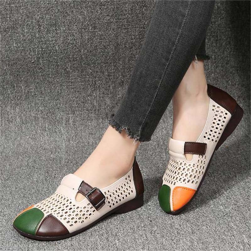 Damen Sandalen mit Schnalle Sommer