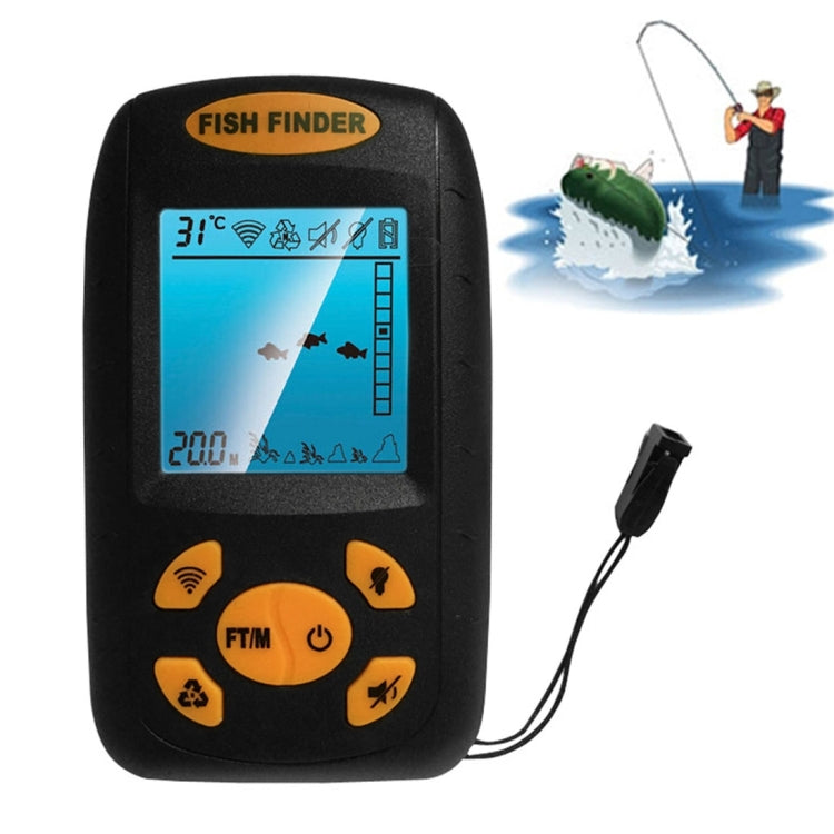 Fischfinder Tragbar Ultrasonic Wassertiefe Temperatur Sonar - Elarova