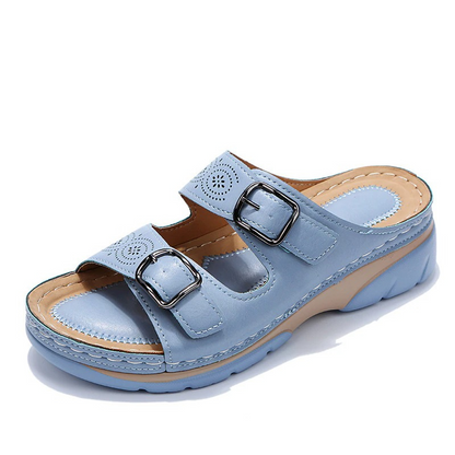 OrthoStep™ – Moderne Orthopädische Ledersandalen für Damen