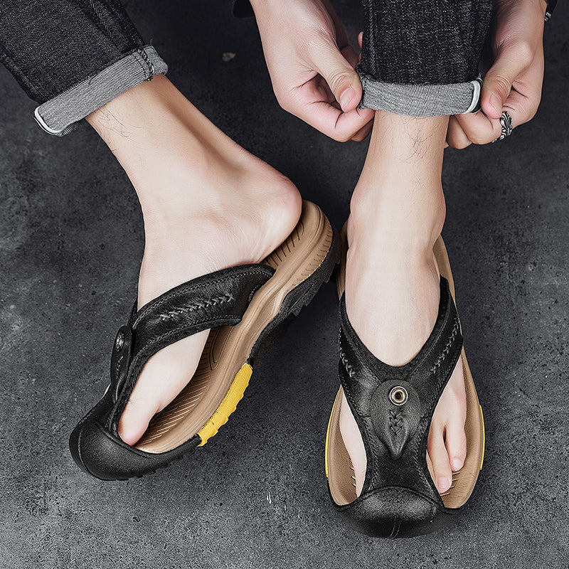 Orthopädische Herren Zehensandalen