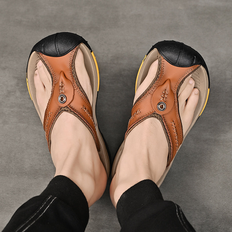 Orthopädische Herren Zehensandalen