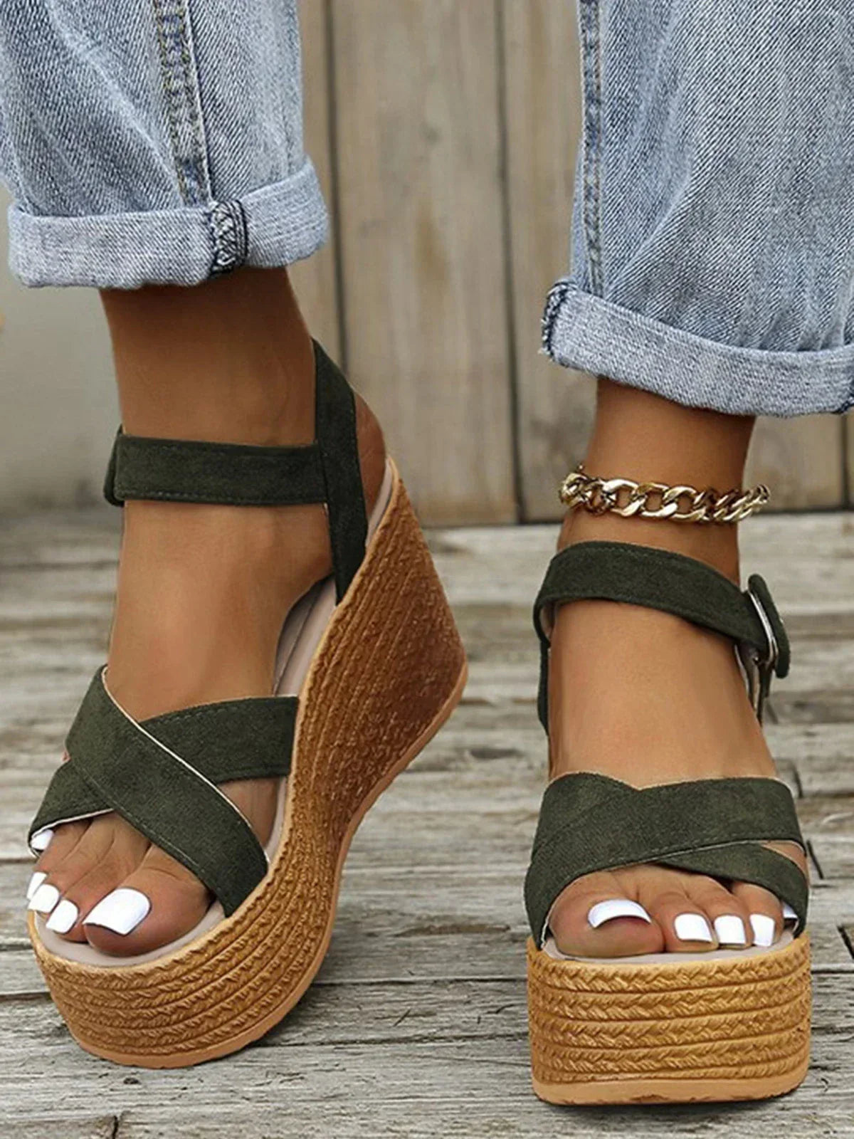 Orthopädische Keilsandalen ELAINE