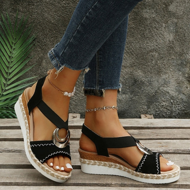 Orthopädische Keilsandalen von SANNE
