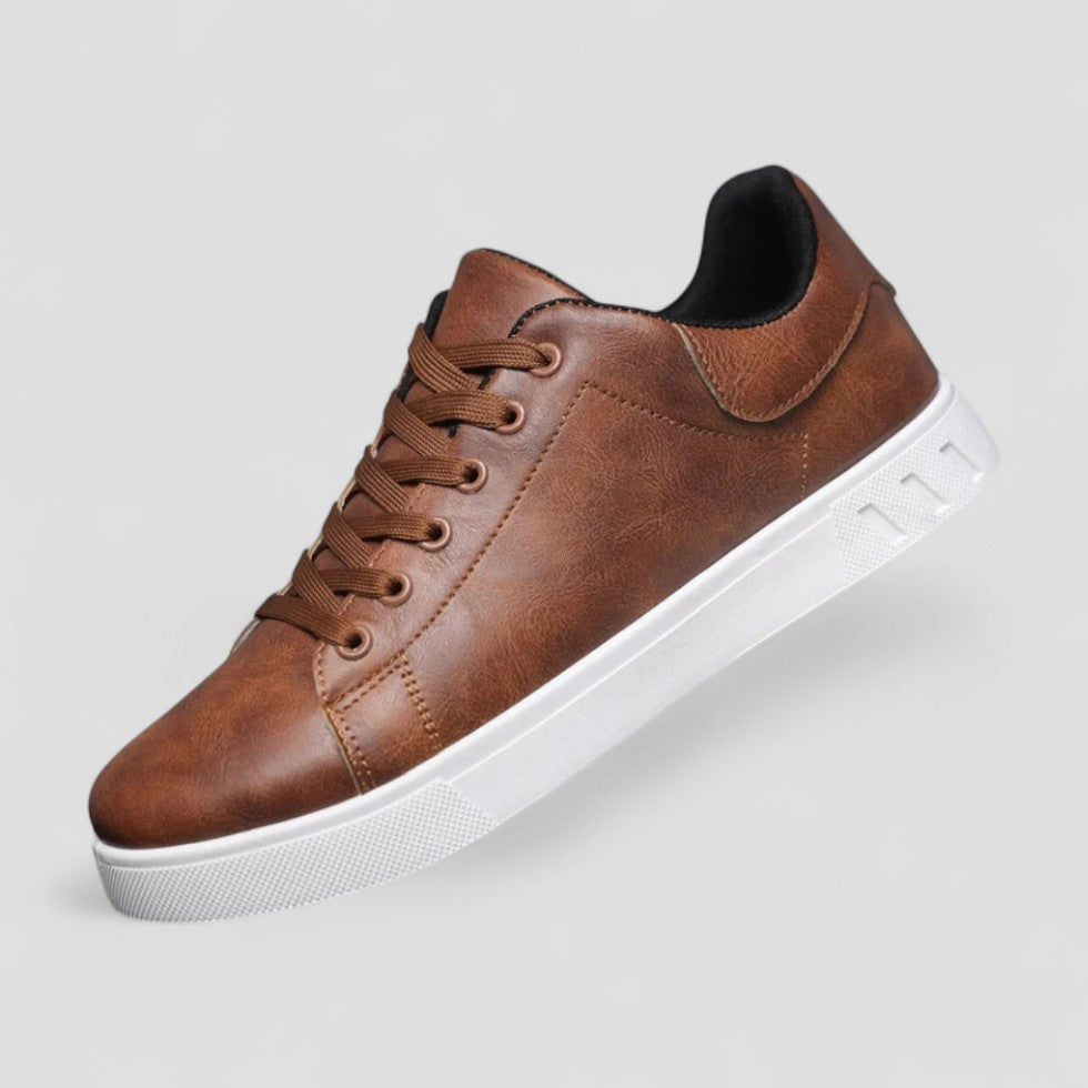 Orthopädische LederSneaker für Herren mit lässigem Tragekomfort