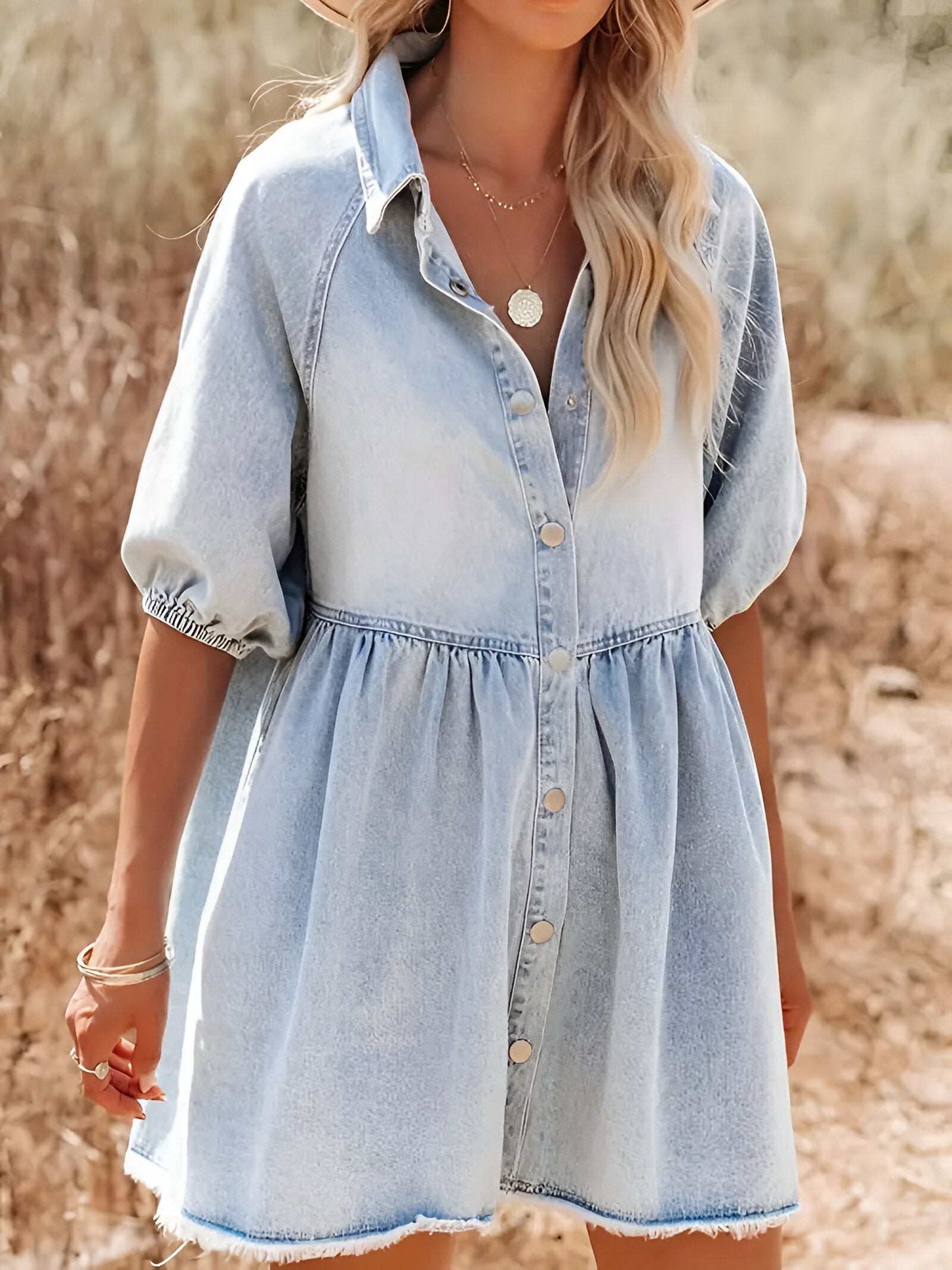 Ottilia – Elegantes Denimkleid mit Komfort