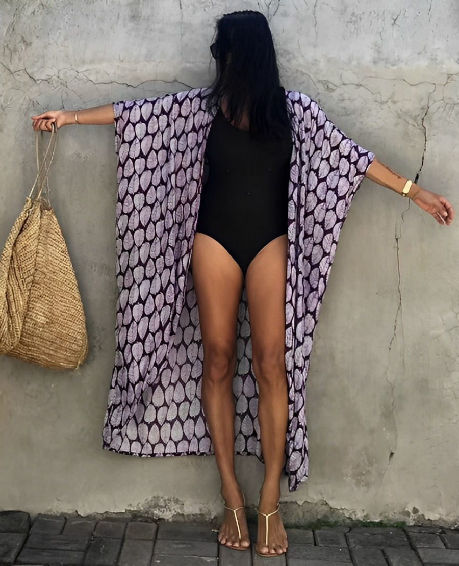 Palm Isle Sexy Kimono Robe