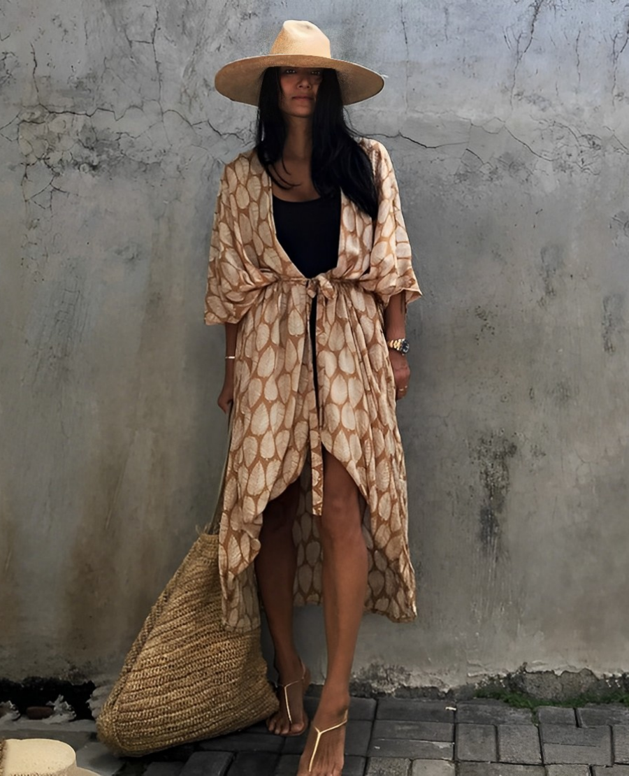 Palm Isle Sexy Kimono Robe