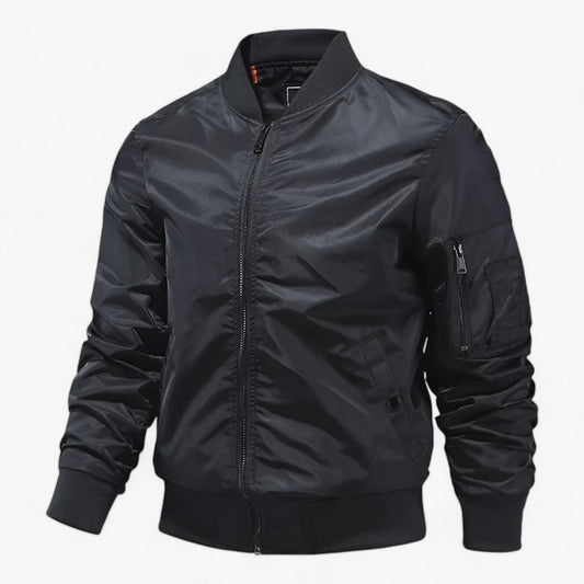 Elarova |  Pilot Jacket Herren - Stehkragen Fliegerjacke Einfarbig