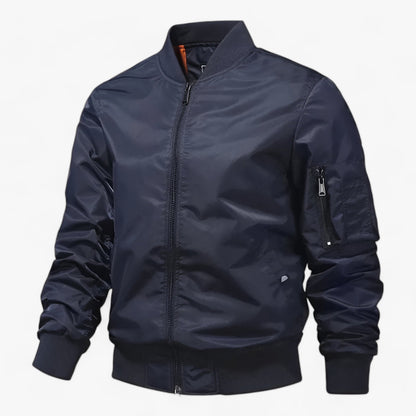 Elarova |  Pilot Jacket Herren - Stehkragen Fliegerjacke Einfarbig
