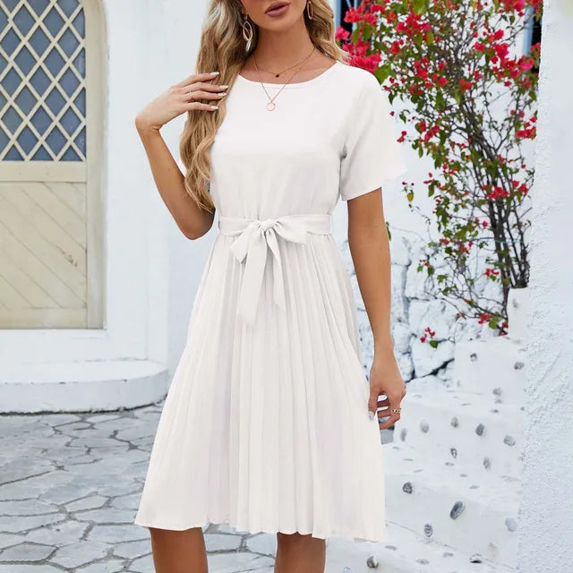 Plissiertes Minikleid von Vanisa in Mintgrün