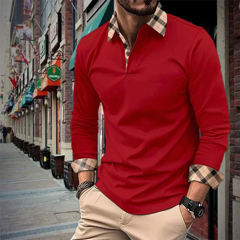 Poloshirt mit langen Ärmeln - Ray