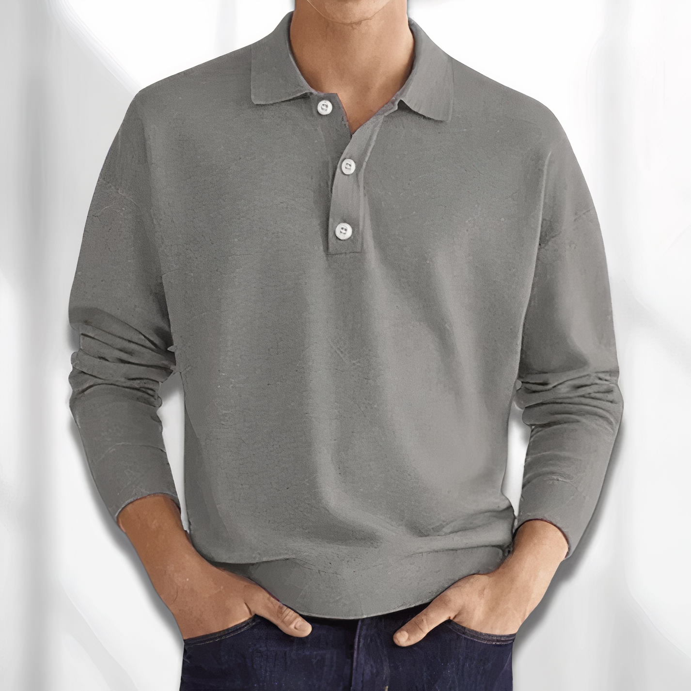 Poloshirt mit langen Ärmeln - Roach