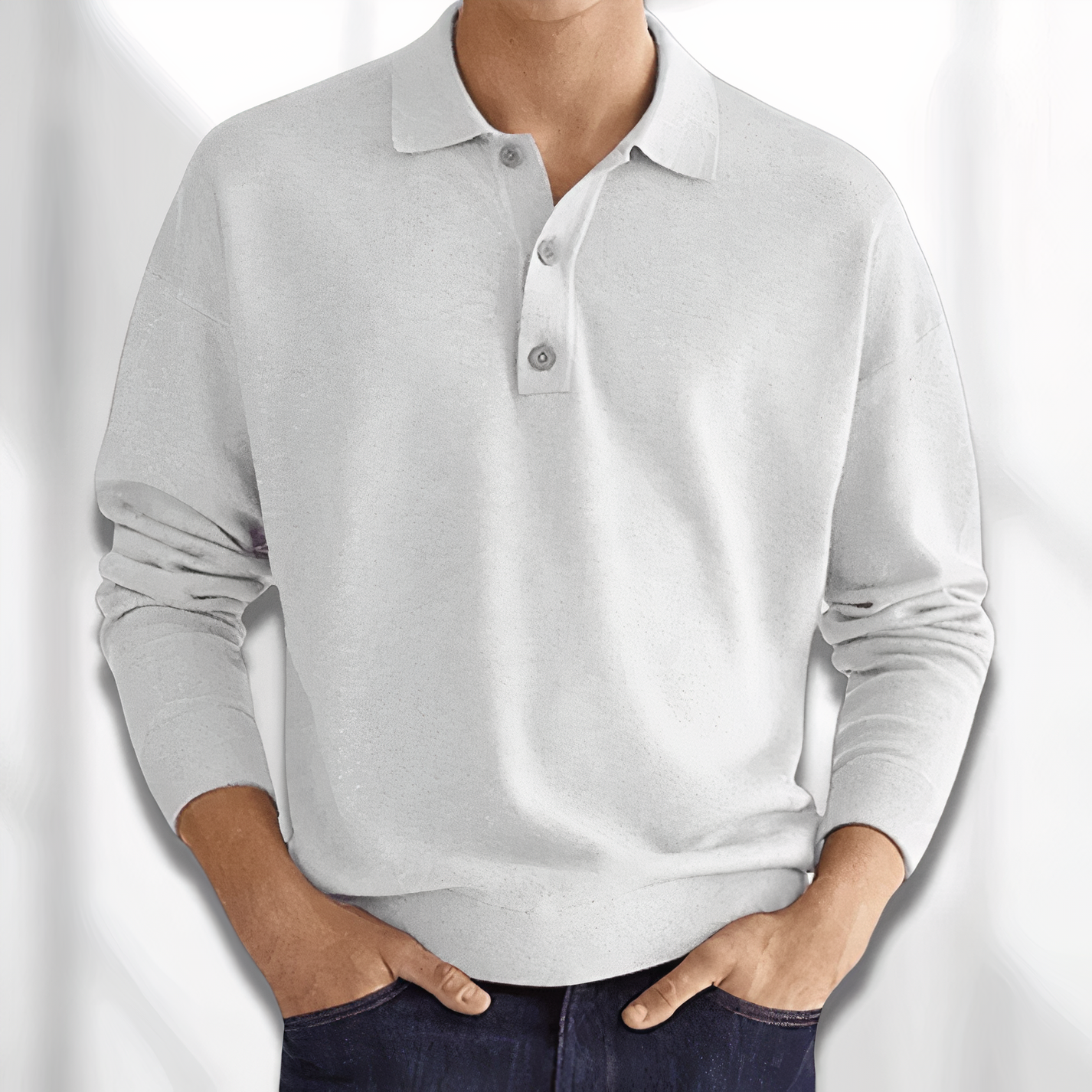 Poloshirt mit langen Ärmeln - Roach