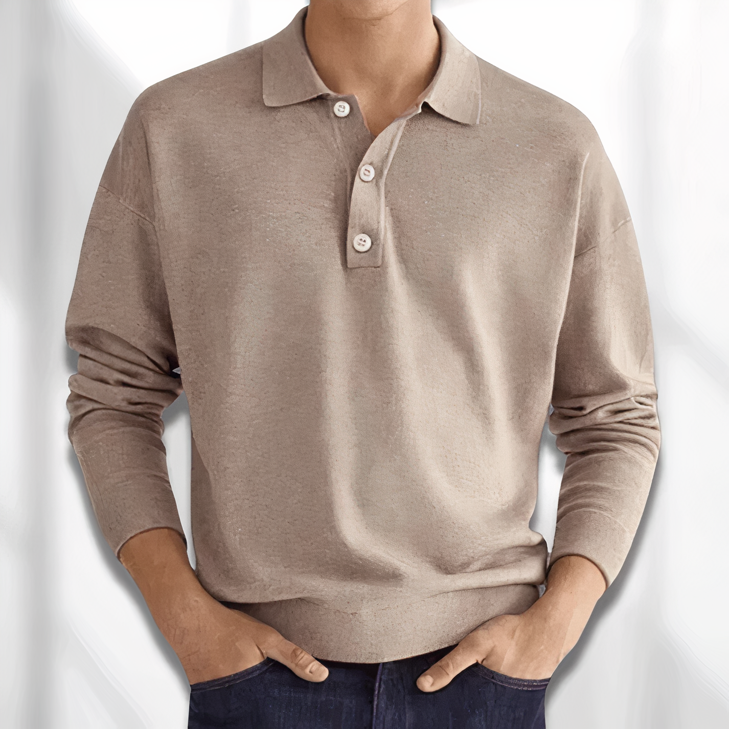 Poloshirt mit langen Ärmeln - Roach