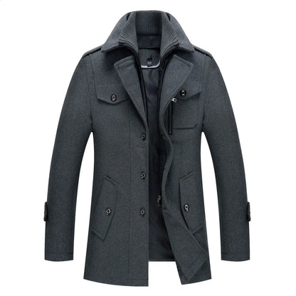 PrestigeCoat™ – Eleganter Herren Wintermantel mit Premium-Wärmeisolierung