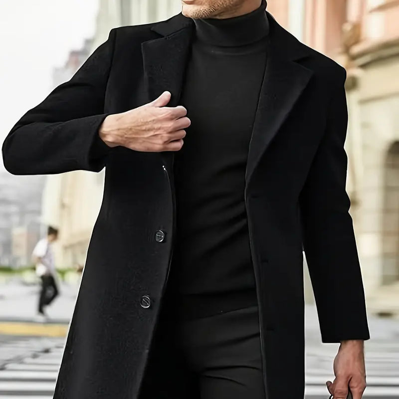 PrestigeCoat™ – Klassischer Herren Trenchcoat für Herbst & Winter