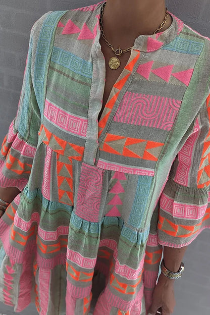 Printalea™ – Damen Kleid Hochzeitsgast Fließender Schnitt & Bequemer Stoff