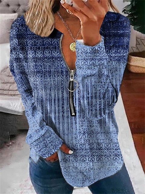 Pullover mit Blumenmuster im Vintage-Look