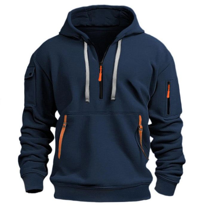 Pullover mit Halb-Reißverschluss - Isaac