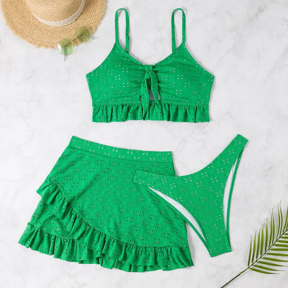 PureCharm™ – Rüschen Bikini Set für stilvolle Sommertage