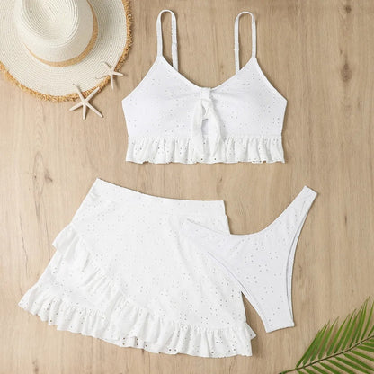 PureCharm™ – Rüschen Bikini Set für stilvolle Sommertage