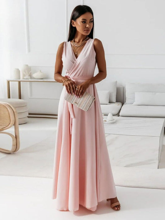 Quiana™ – Damen Kleid mit V-Ausschnitt Eleganz & Atmungsaktives Material-1