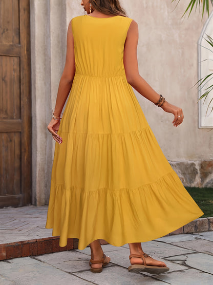 Rayona™ – Sommerliches Damenkleid mit elegantem V-Ausschnitt