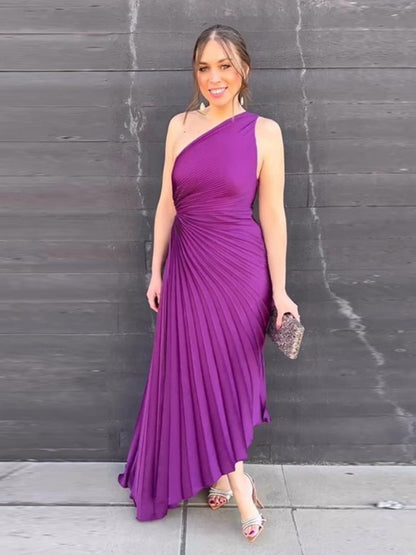 Regina™ – Damen Satin Kleid für Festliche Anlässe Elegante Passform