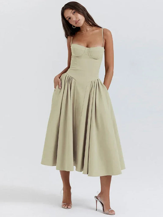 Alora™ – Damen Maxikleid Sommer Off-Shoulder Stil Bequem & Elegant