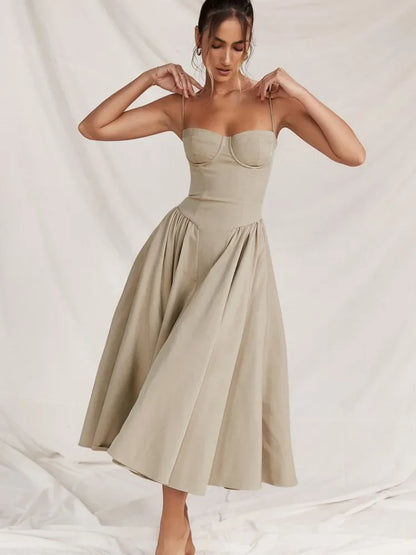 Alora™ – Damen Maxikleid Sommer Off-Shoulder Stil Bequem & Elegant