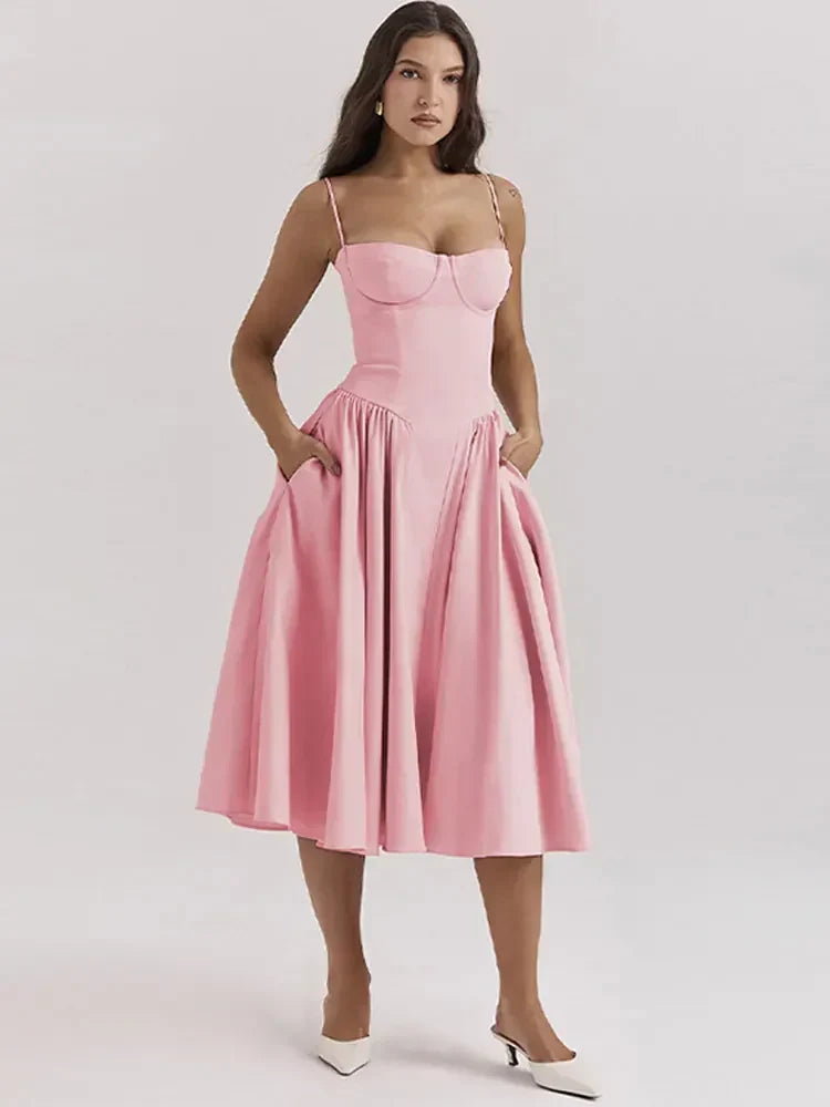 Alora™ – Damen Maxikleid Sommer Off-Shoulder Stil Bequem & Elegant