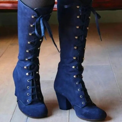 Retro-Schnürstiefel Rafaela in lässiger Optik