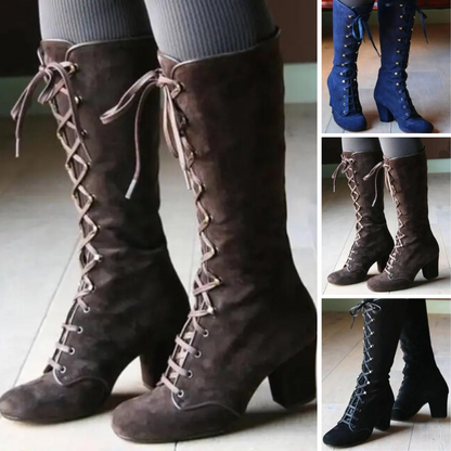 Retro-Schnürstiefel Rafaela in lässiger Optik