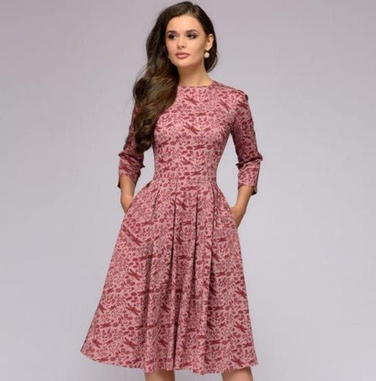 Retrozo™ – Damen Kleid im Eleganten Retro-Stil Figurbetont & Vielseitig-4