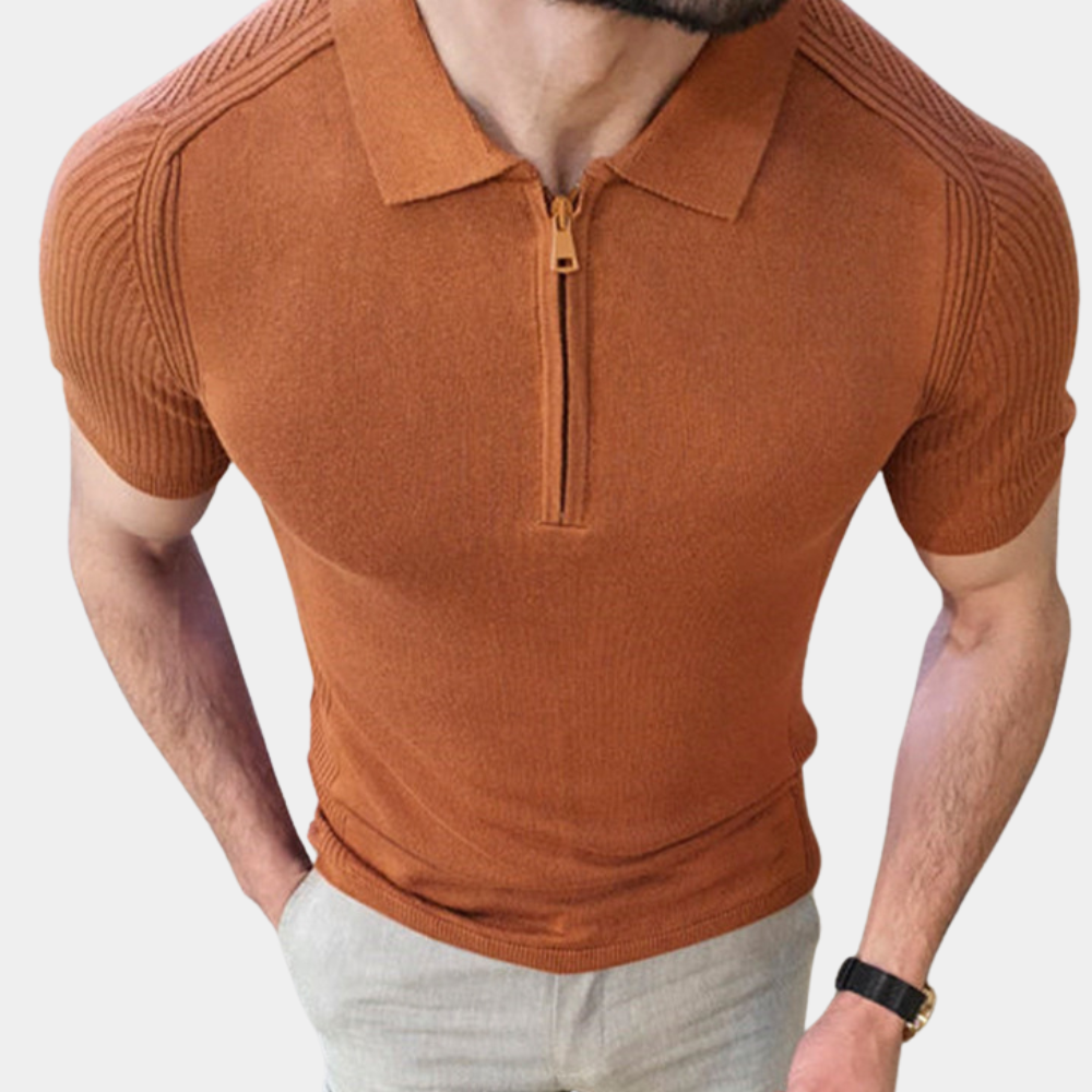Richard Herren Poloshirt mit Zipper