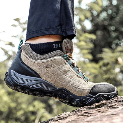 Robuste und bequeme niedrige Outdoor Wanderschuhe für Herren