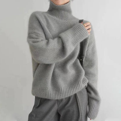 Rollkragen Pullover Damen Langarm | Klassisch & Bequem