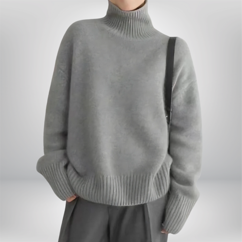 Rollkragen Pullover Damen Langarm | Klassisch & Bequem