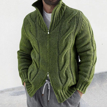 Rollkragen Strickjacke für Herren