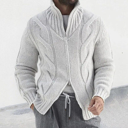 Rollkragen Strickjacke für Herren