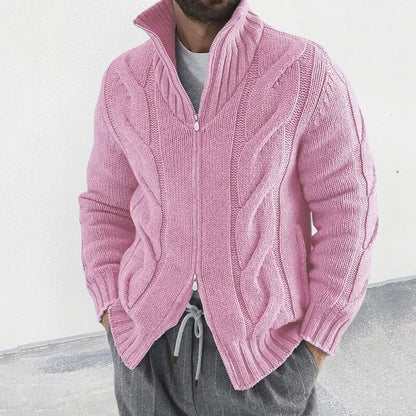 Rollkragen Strickjacke für Herren