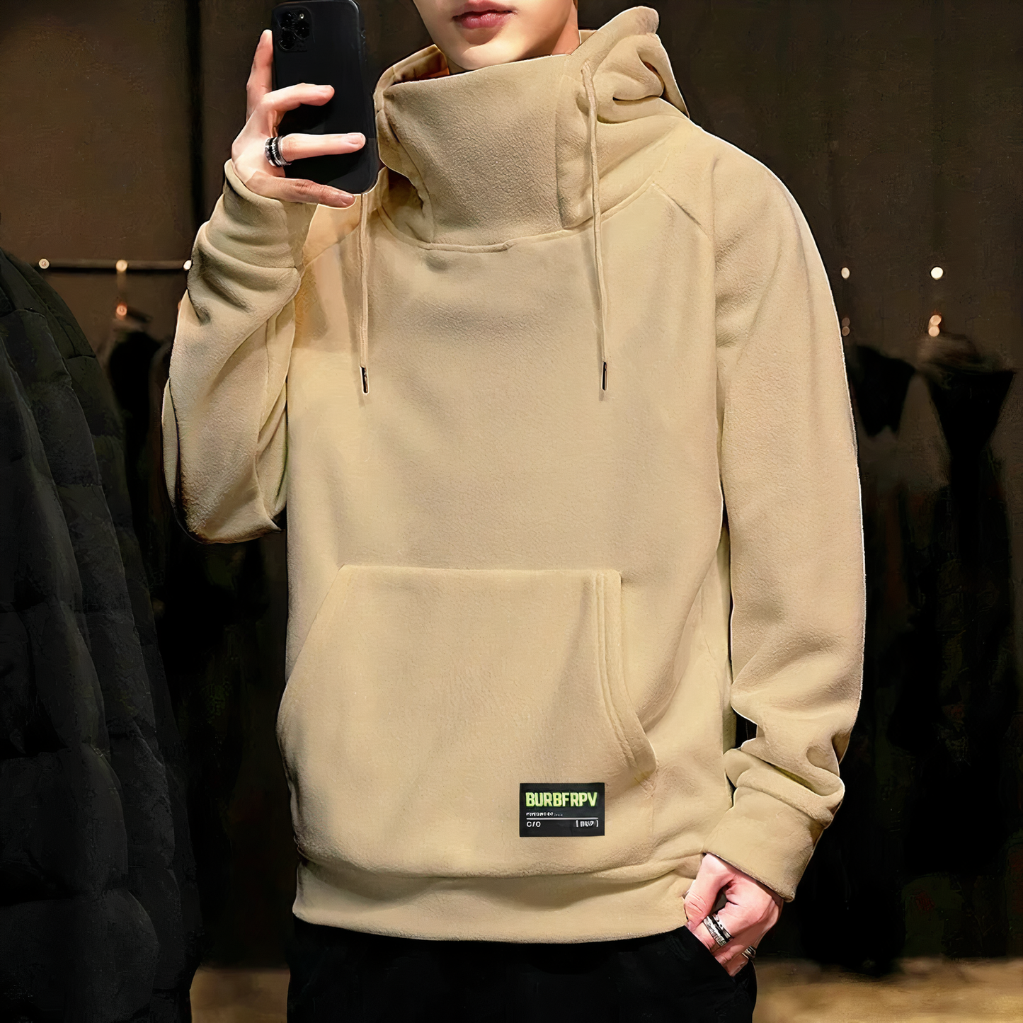 Ronan Herren Polarfleece-Hoodie