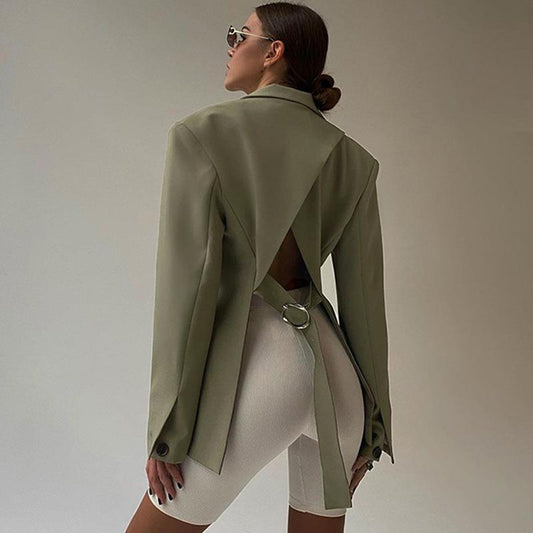 Elarova |  Rückenfreier Blazer für Damen