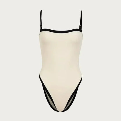 Badeanzug Farbblock Trendy Damen Bikini
